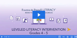 Remote Learning Resources: Leveled Literacy Intervention, Gold and Purple